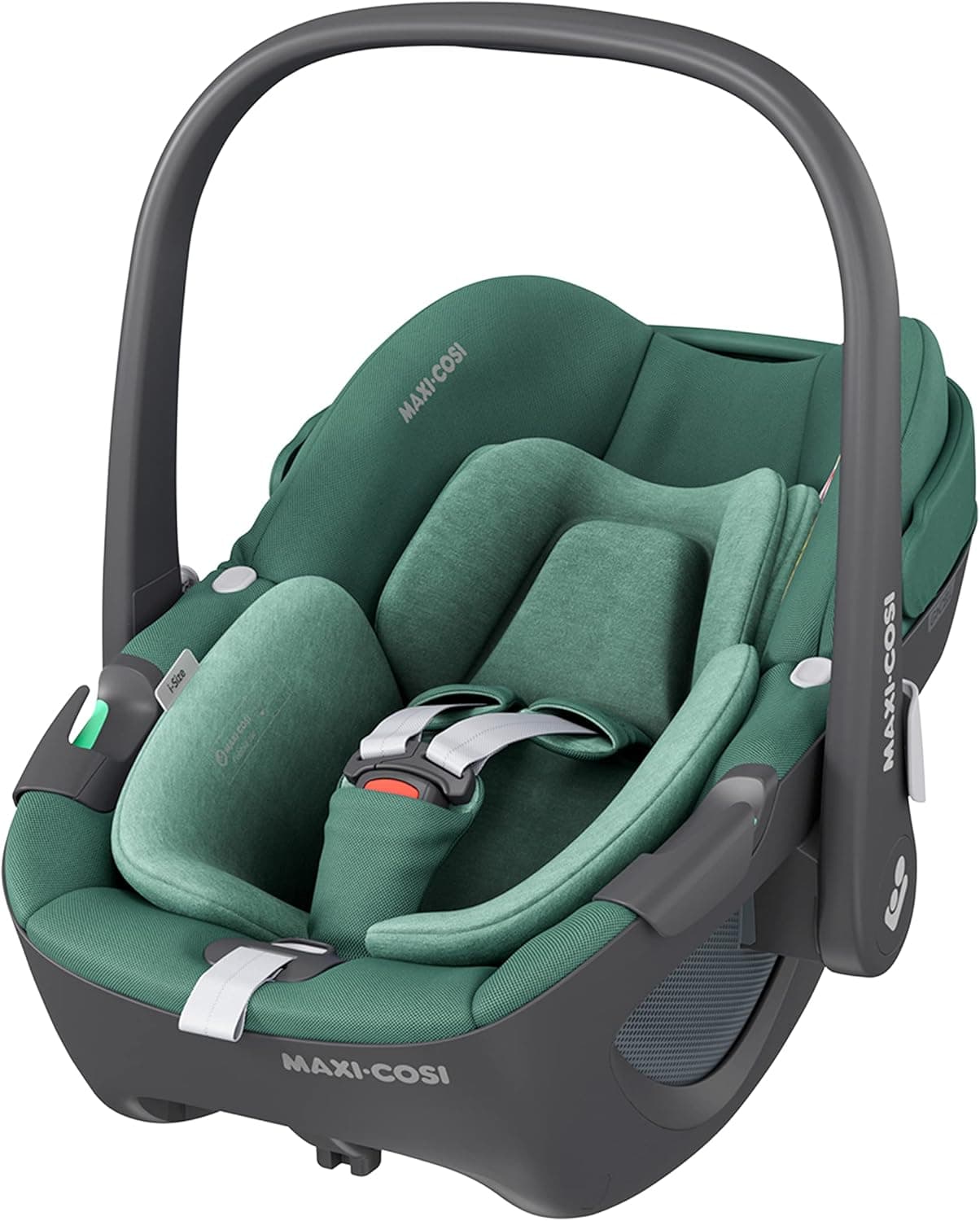 Maxi-Cosi Pebble 360, cadeira carro bebé i-Size, cadeira de carro 360 recém-nascido com rotação de 360 graus, 0-15 meses (40-83 cm), climaFlow, arnês de abertura e fecho fácil, G-CELL, verde essencial