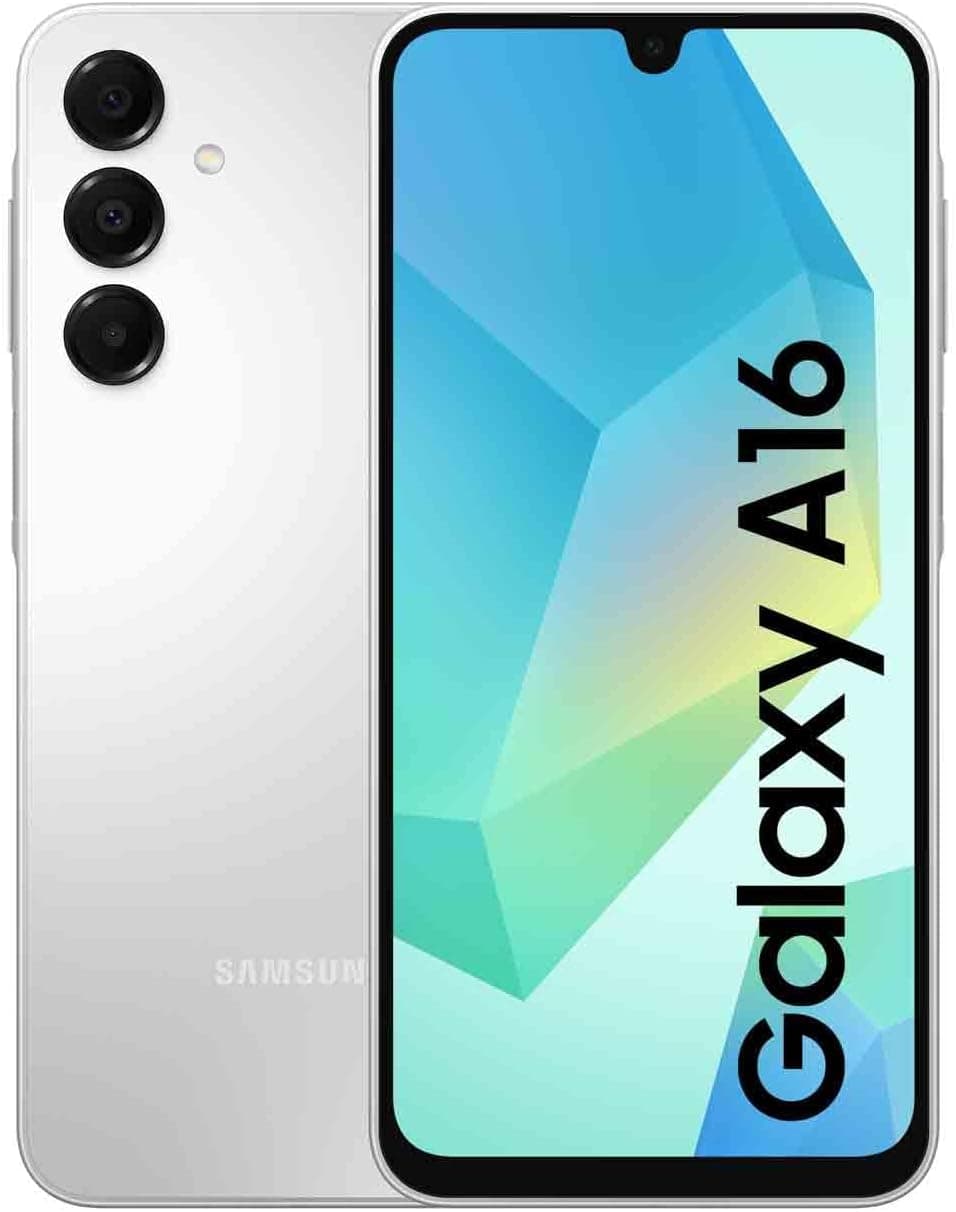 Samsung Galaxy A16 4G LTE, telemóvel Android, ecrã 6,7" super AMOLED, várias câmaras, armazenamento de 256 GB, cinzento (versão espanhola), garantia do fabricante 3 anos + 1 ano extra