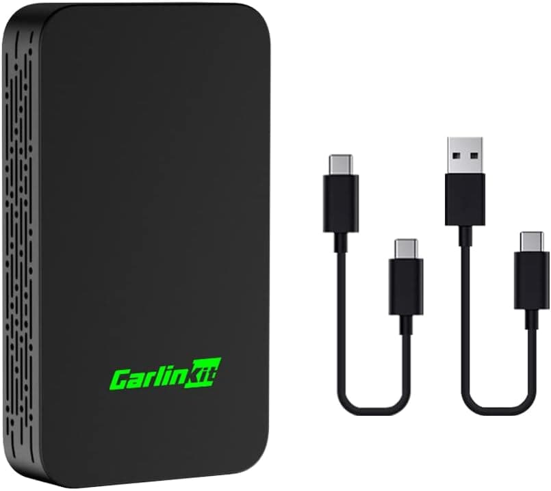 Carlinkit 5.0 | Adaptador sem fios CarPlay e Android Auto 2 em 1 com WiFi 5GHz e atualização online