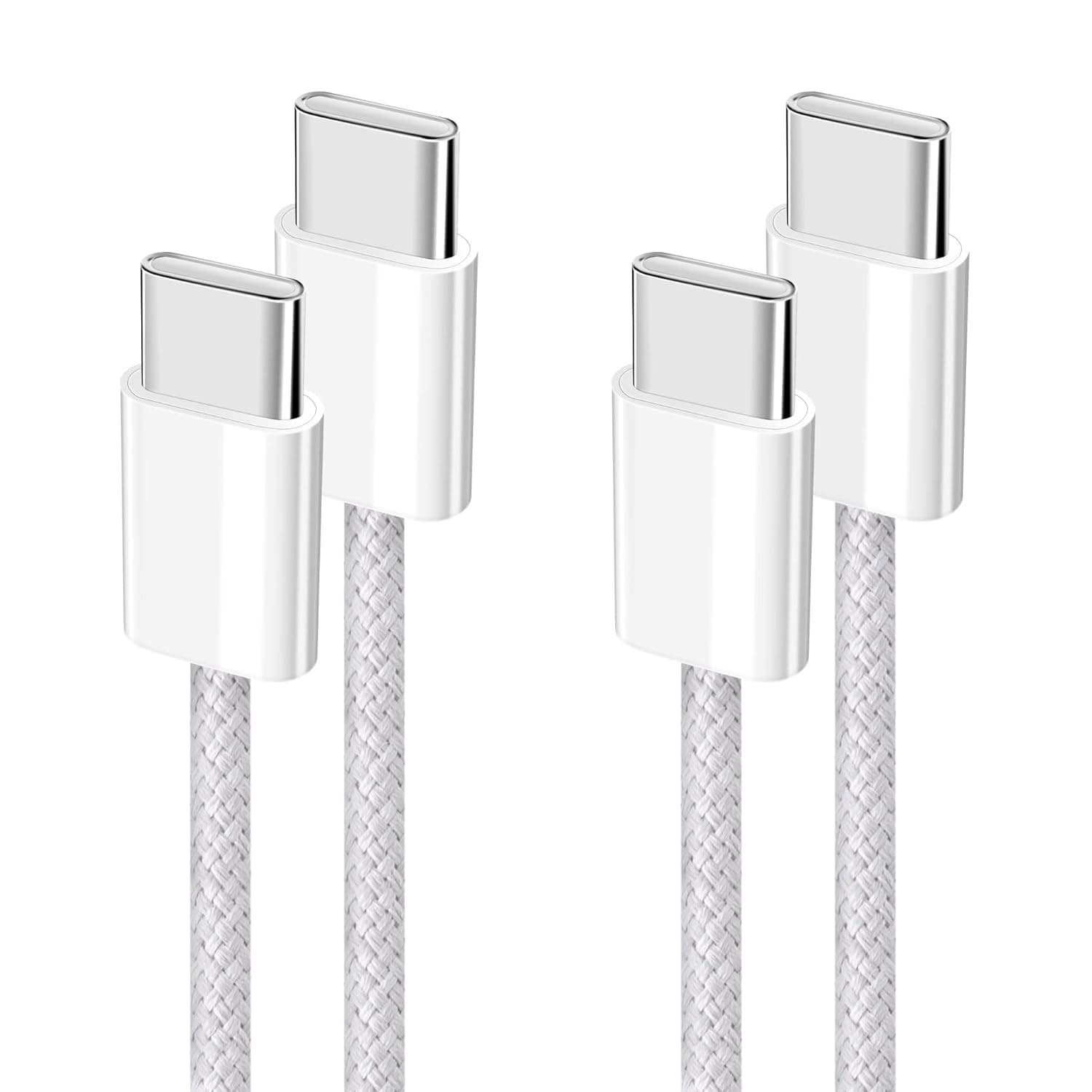 YISH Cabo USB C a USB C carregamento rápido: 60 W PD cabo USB tipo C carregamento rápido trançado nylon de dados carregador de telefone tipo C para iPhone 16 15 Pro Max Samsung Galaxy S24 S23 iPad