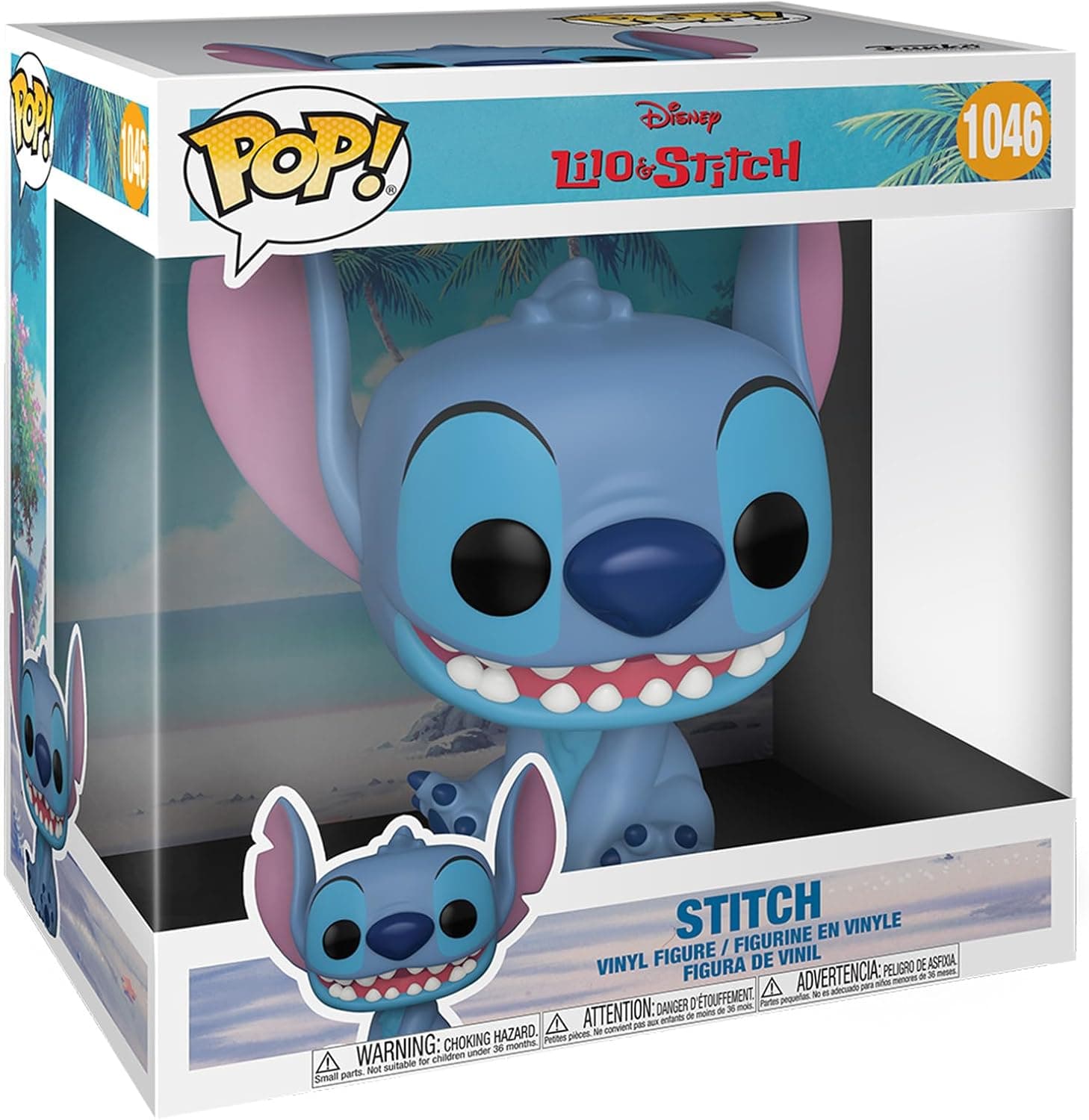Funko Pop! Jumbo Disney Lilo & Stitch Stitch | Figura de vinil colecionável para crianças e fãs de cinema