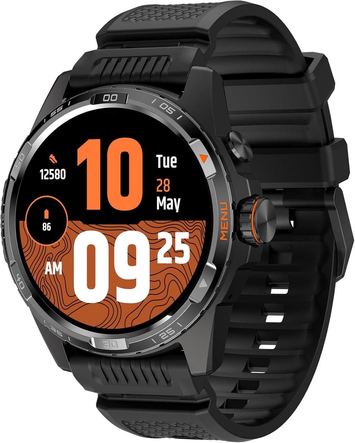 Ticwatch Atlas Smartwatch para homens relógio inteligente com sistema operativo Android Wear para exteriores bateria de 90 horas mais de 110 modos de treino mapa de calor detecção de quedas