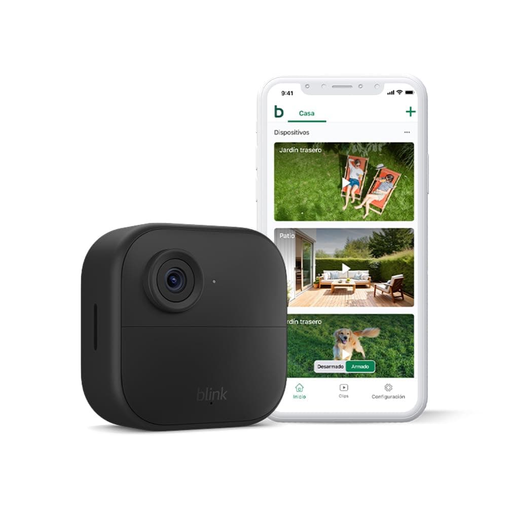Nova Blink Outdoor 4 (modelo mais recente): Câmara de segurança inteligente HD sem fios, bateria com duração de 2 anos, deteção de movimento melhorada, funciona com Alexa (apenas câmara adicional) | IP65