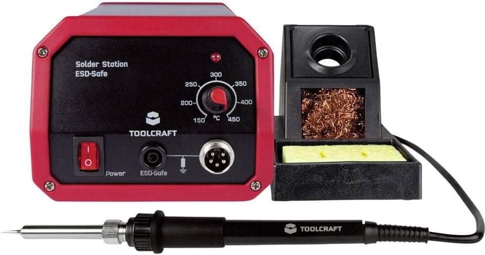 Estação de soldagem, TOOLCRAFT ST-50A analógica 50W 150-450 °C com falha de soldagem
