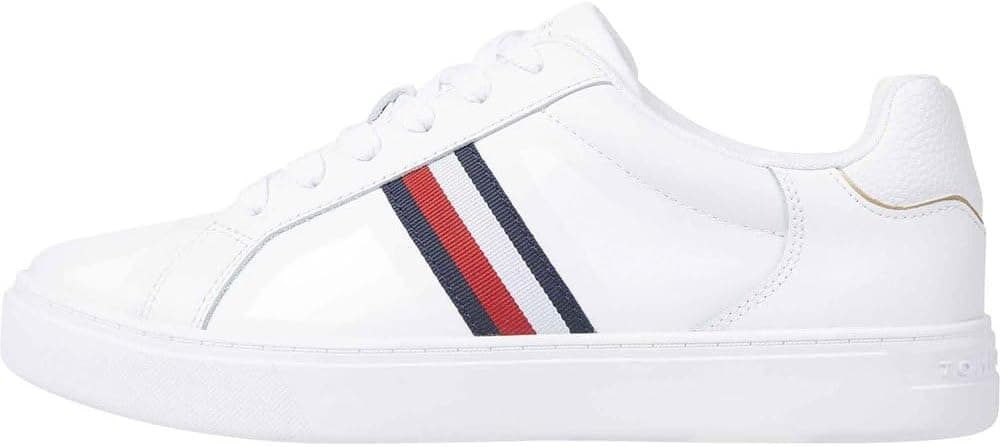 Tommy Hilfiger Sneaker Mulher essencial Court Sneaker Stripes de pele