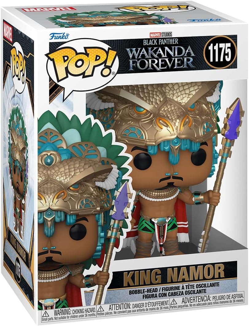 Funko Pop! Marvel: Black Panther: Wakanda Forever - King Namor - Figura de vinil colecionável - ideia de presente- Mercadoria oficial