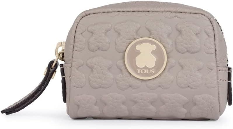 Porta-moedas pequena Sherton de pele em cor Toupo (895960128), cinzento, Porta-moedas