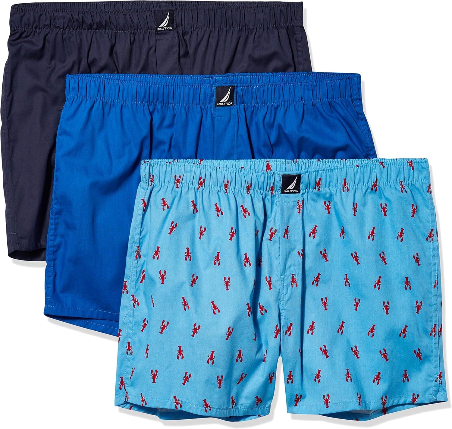Nautica Calzoncillos Boxers para homem, pack de 3