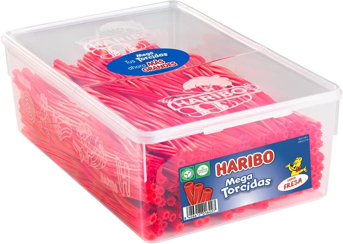 HARIBO Mega torcida vermelha, 150u, 1.8kg