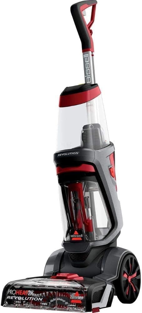 Bissell 1858N ProHeat 2X Revolution Limpador de tapetes, 800 W, 3,7 l, cinzento titânio/vermelho