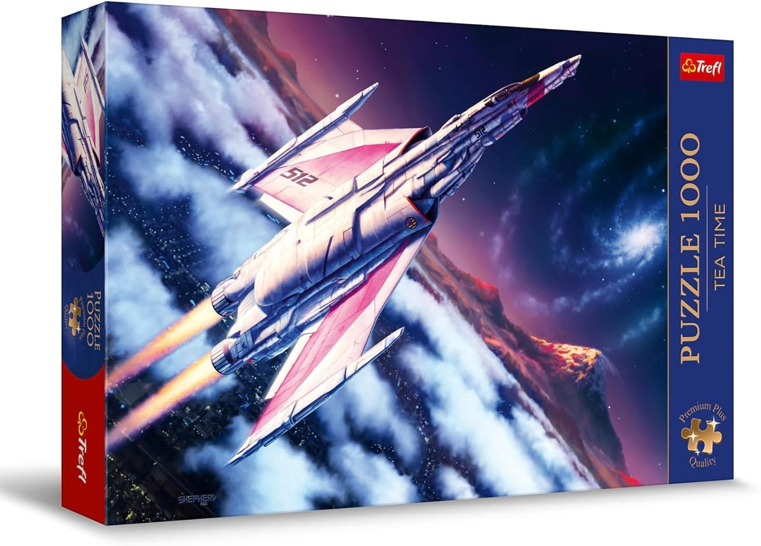 Trefl Premium Plus Quality Tea Time Space Flight | Puzzle de 1000 peças para adultos e crianças a partir dos 14 anos