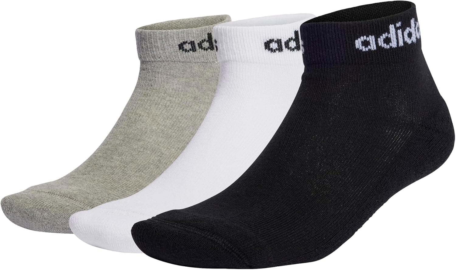 adidas Unissexo adulto Linear Ankle Cushioned Socks 3 Pares