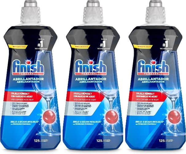 Finish Abrilhantador para máquina de lavar loiça, regular 500ml x 3