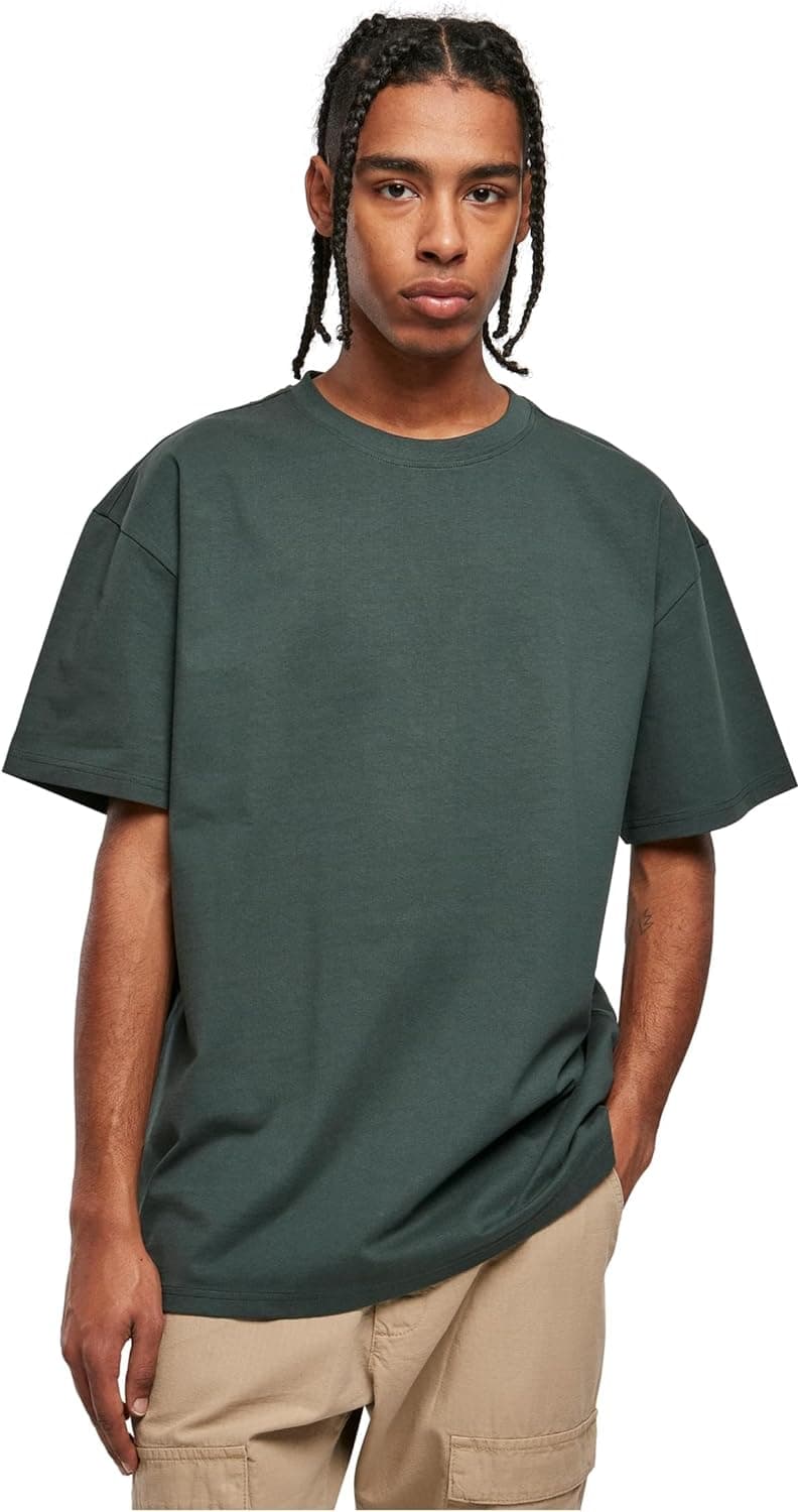Urban Classics T-shirt oversized Pinstripe tee t-shirt para homem, preto/branco