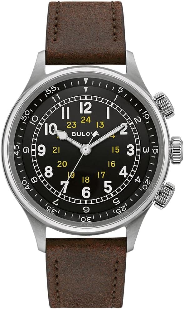 Bulova 96A245 | Relógio cronógrafo clássico em aço inoxidável para homem