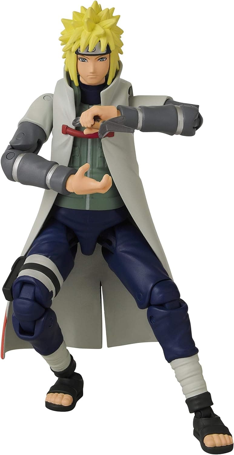 BANDAI - Naruto Shippuden Anime Heroes figura de ação minato Namikaze 17 cm - 36905 