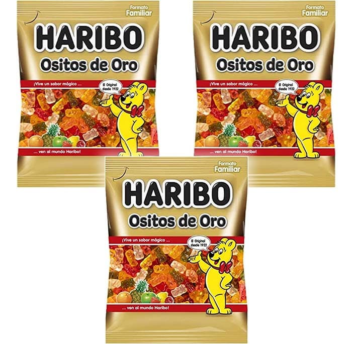 HARIBO Golosinas, ursos de ouro, 250 g x 3