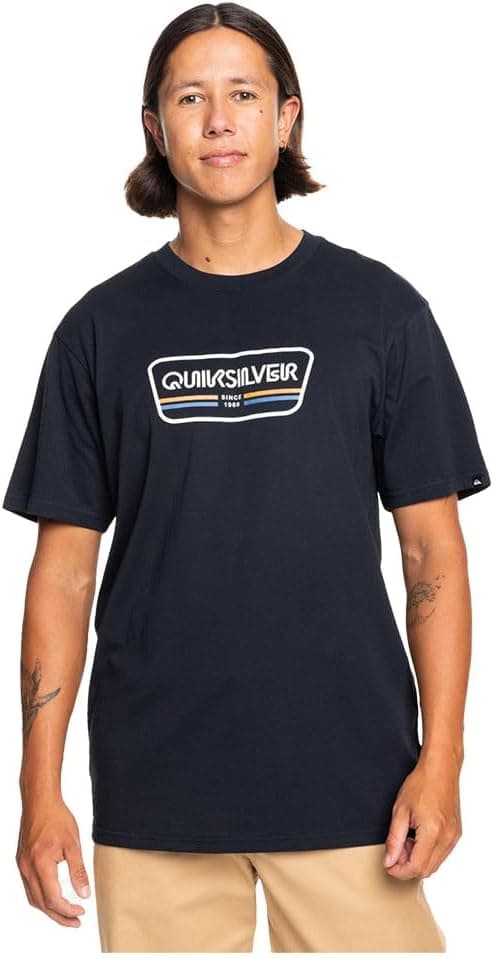 Quiksilver Men's Range Life Front SS T-Shirt para homem