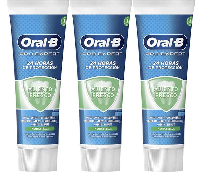 Oral-B Pro-Expert Hálito fresco pasta dentífrica, 3 x 75 ml