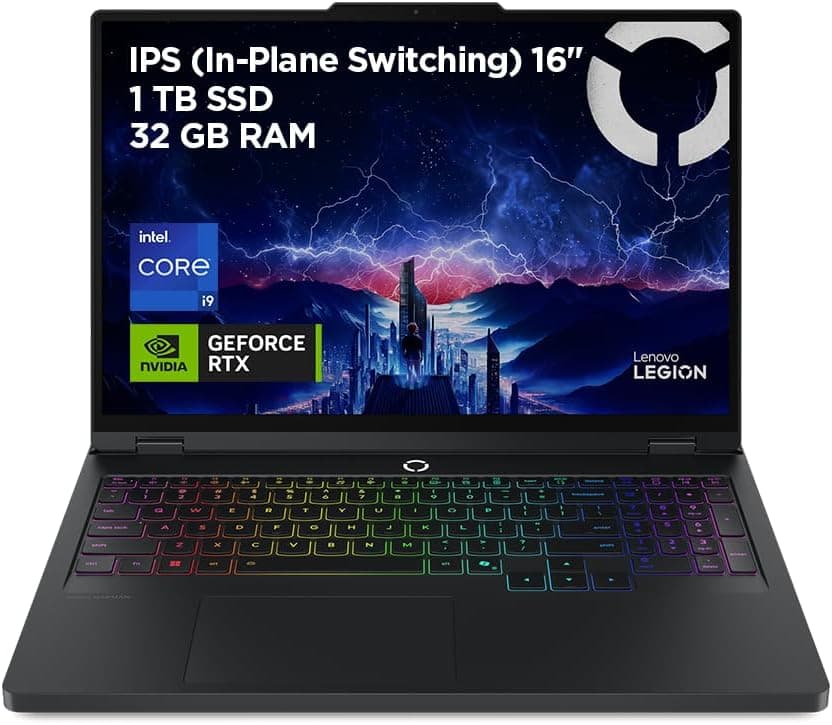 Lenovo Legion Pro 5 Gen10 | Portátil gaming 16'' WQXGA com Intel Core i9 RTX 5070 32GB RAM 1TB SSD e ecrã 240Hz
