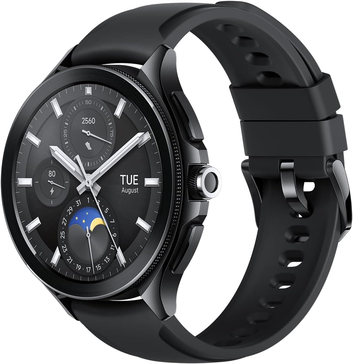 Xiaomi Watch 2 Pro - 4G LTE Black Case com correia preta Fluorubber