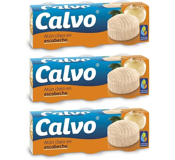 Calvo - Atum claro em escabeche, pack 9 x 80 g
