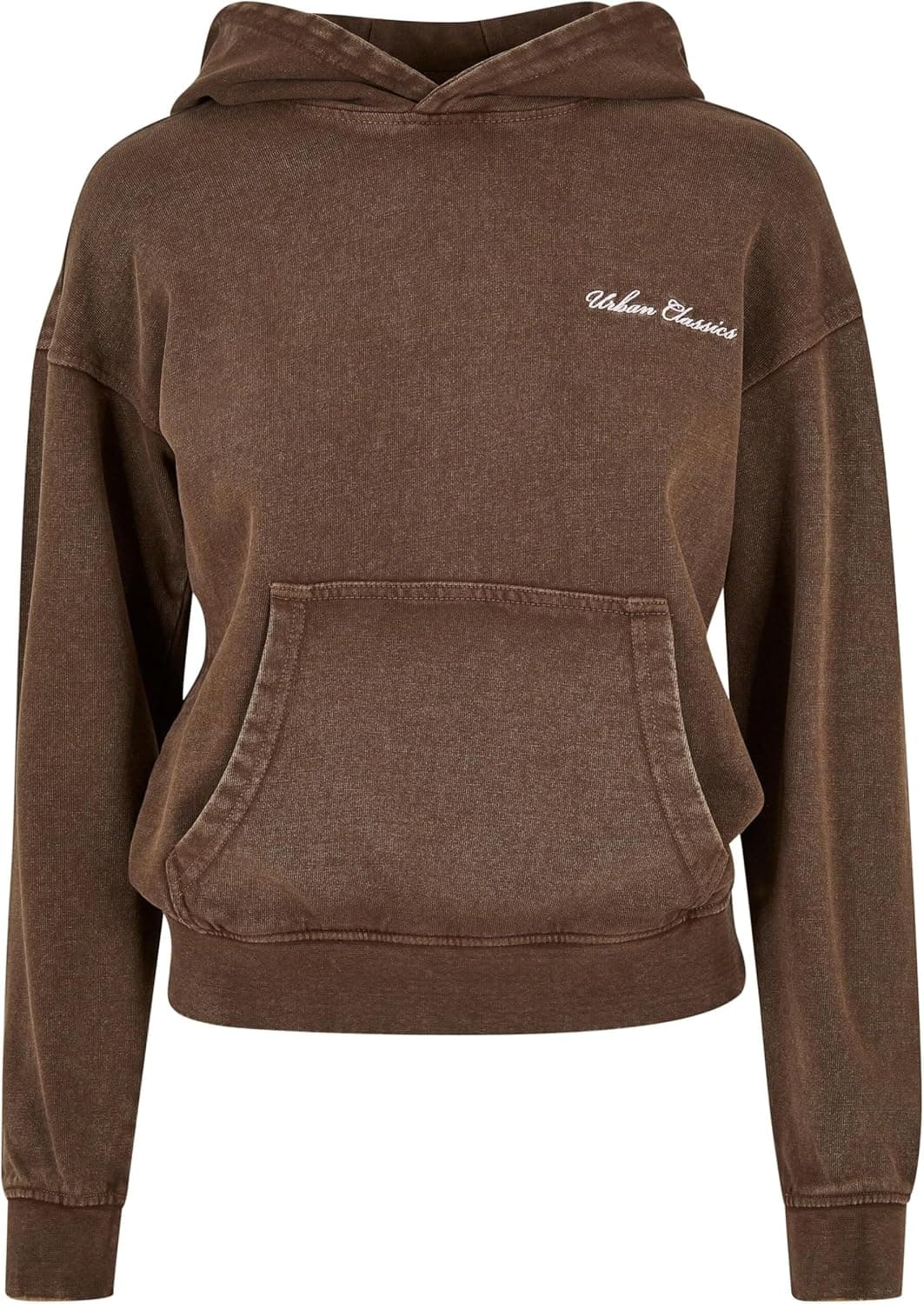 Urban Classics Ladies Small Embroidery Terry Hoody camisola com capuz para mulher