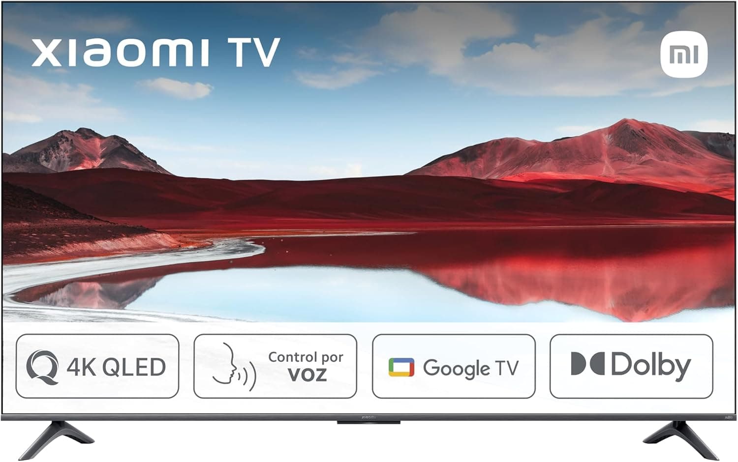 Xiaomi TV A Pro 2025 75" Smart TV 4K QLED, Google TV, controlo de voz, visão dolby, preto 