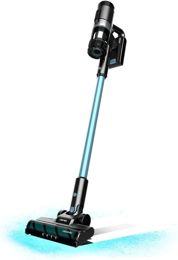 Cecotec Aspirador vassoura sem cabo Conga Rockstar 1500 Ray Jalisco. 215 W, 12 kPa, Autonomia 60 min, 3 em 1, escova Jalisco, acessórios, 2 programas, ciclo paralelo, depósito de 500 ml