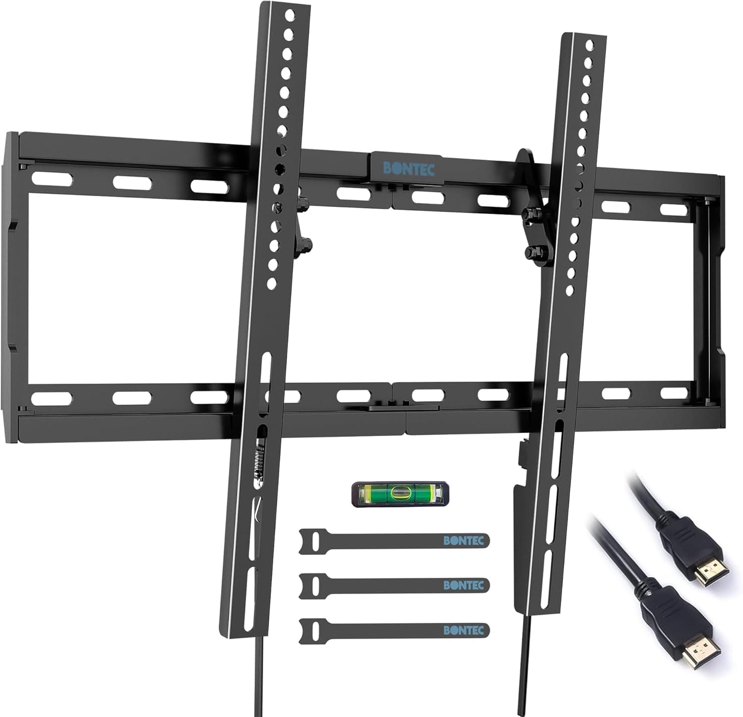 BONTEC Suporte de parede para TV de 37 a 80 polegadas LED LCD OLED Plasma, inclinável até 55 kg, máximo VESA 600 x 400 mm