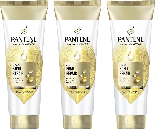 Pantene Molecular Bond Repair Condicionador de biotina de 160 ml, fórmula Pro-V, para cabelo seco e danificado. Dá força e deixa o cabelo mais saudável e regenerado. Enriquecido com nutrientes x3