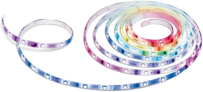TP-Link Tapo L920-5, 5 M, tiras LED WiFi autocolantes, multicoloridas RGB, iluminação segmentável, Sync com música, controlo remoto, resistência IPX4, compatível com Alexa, Google Home