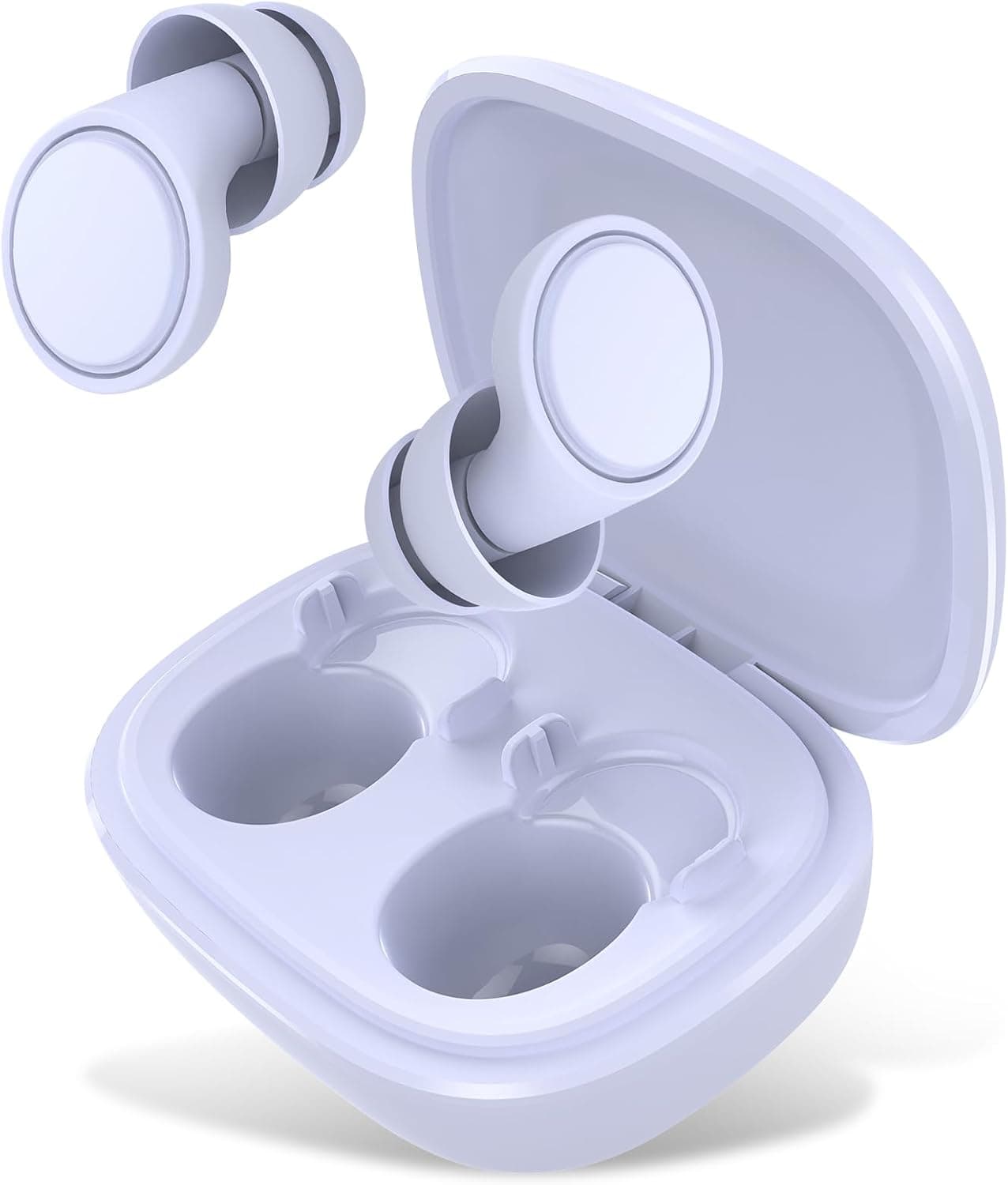 Tampões para os ouvidos, tampões de ouvido cancelamento de ruído reutilizáveis com 7 pares de almofadas de silicone, tampões para dormir para estudar, concentrar, viajar e assistir a concertos