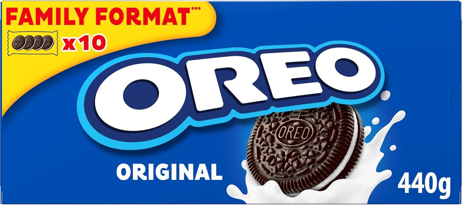 LU Oreo bolachas de chocolate recheadas com creme - 10 unidades