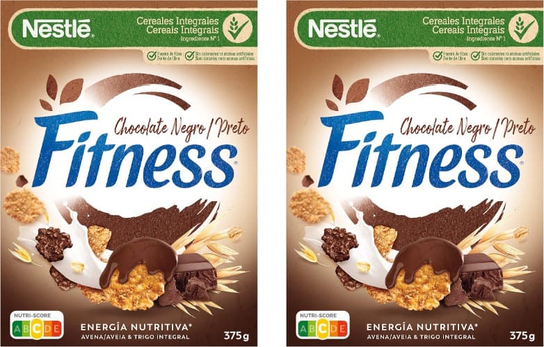 Cereais Nestlé Fitness chocolate preto, 375 g x 2