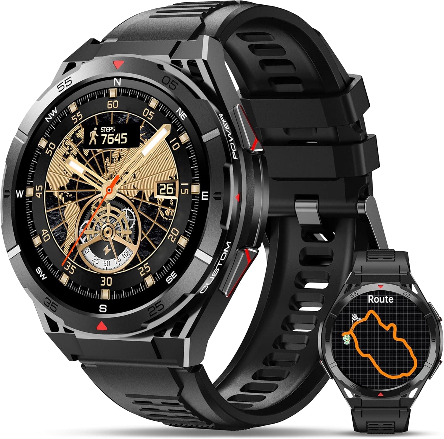 OUKITEL S400 | Smartwatch com GPS e ecrã AMOLED 1,43 polegadas, 150 modos desportivos, resistência à água 5ATM e monitorização de saúde contínua