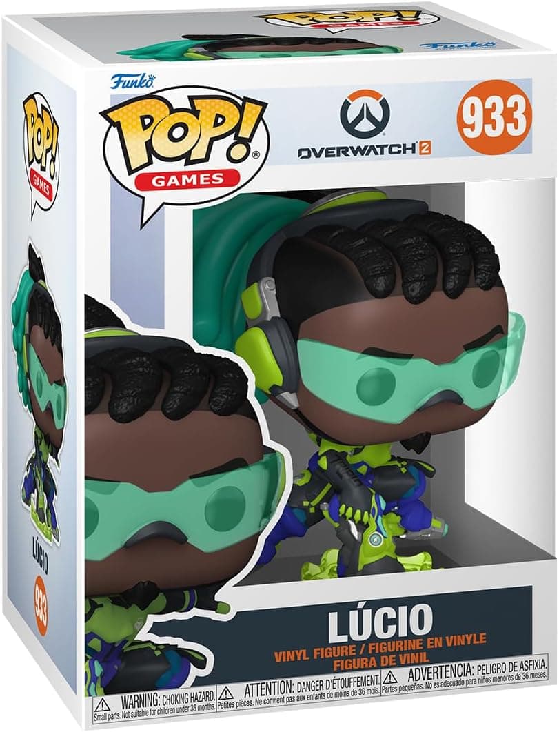 Funko Pop! Games: Overwatch 2 Lucio - Figura de vinil colecionável - ideia de presente- Mercadoria oficial - Brinquedos para crianças e adultos - Video Games Fans