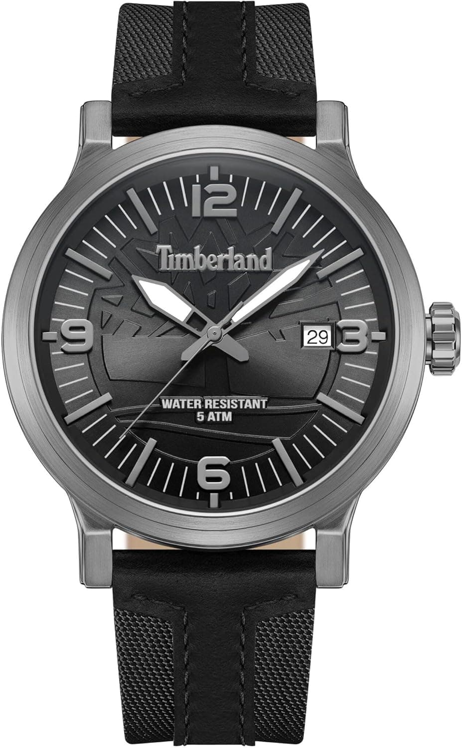 Timberland Relógio analógico para homens de quartzo com correia em couro TDWGN0029103