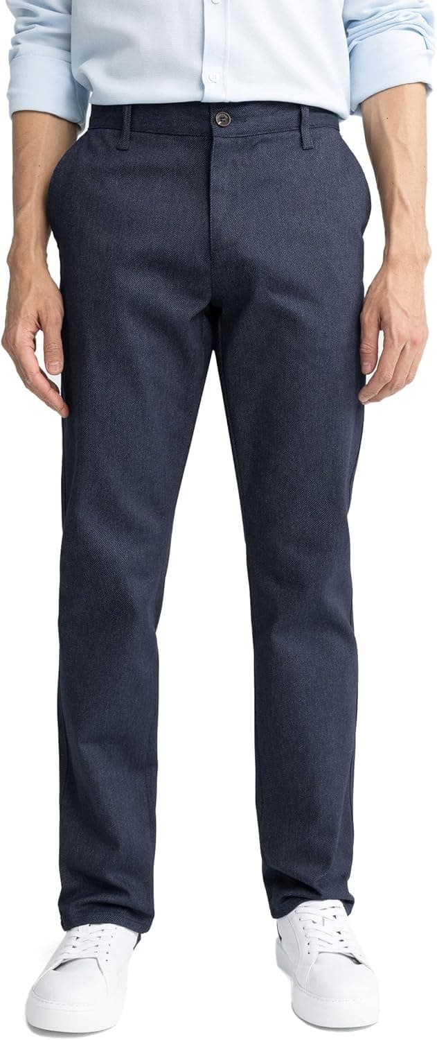 DeFacto Calças casuais para homem 32W / 32L Azul (Navy)