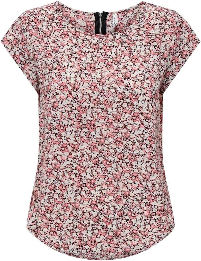 ONLY Onlvic S/S AOP Top Noos PTM T-shirt para mulher