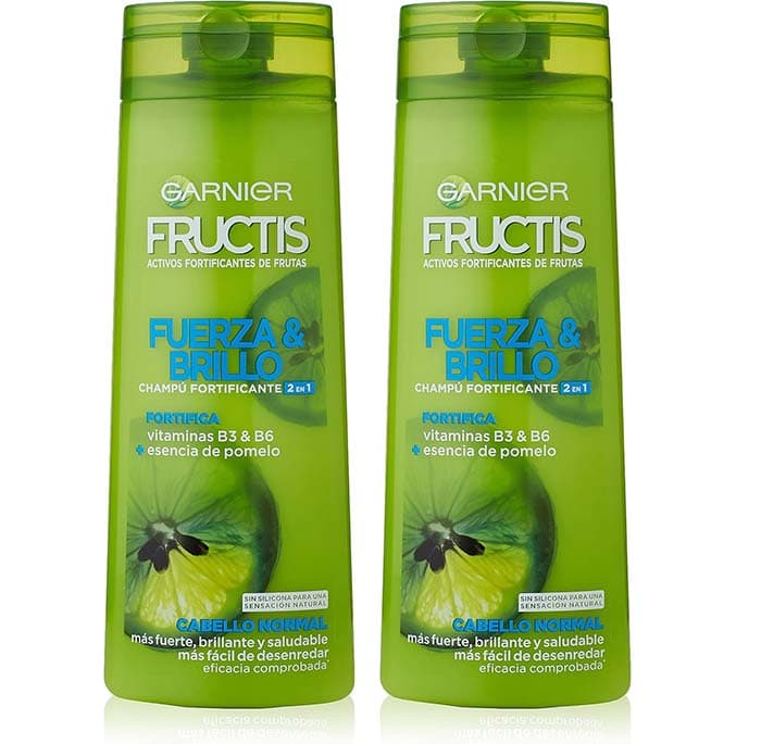 Garnier Fructis Champô força e brilho, 380 ml x 2