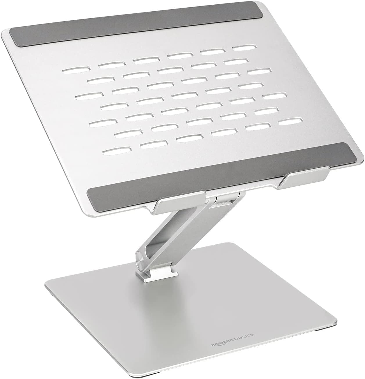 Amazon Basics | Suporte ergonómico ajustável para portátil com ventilação térmica para portáteis até 17,3 polegadas