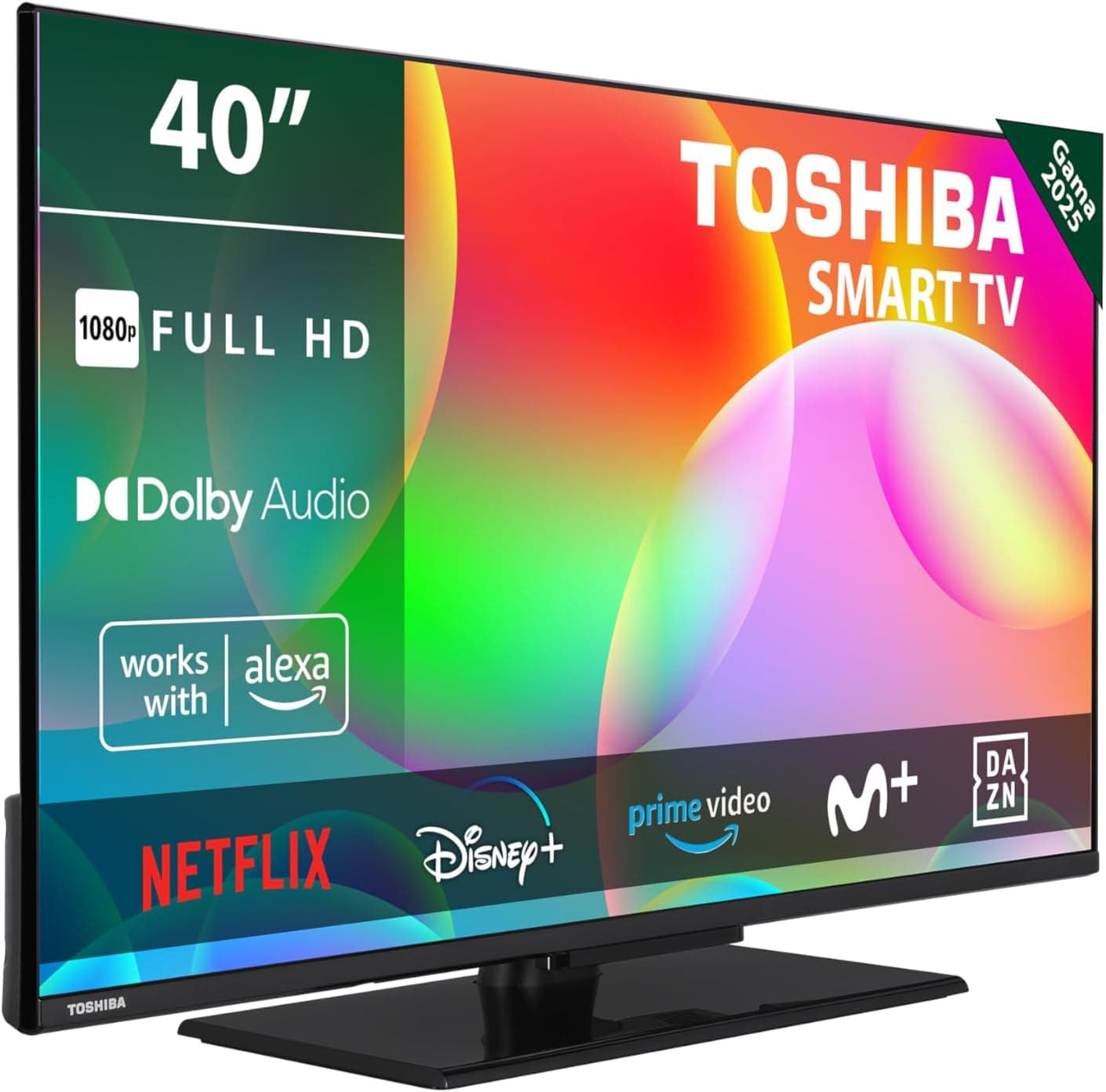 Toshiba 40LV3563DG | Smart TV 40 polegadas Full HD HDR compatível com Alexa e Wi-Fi