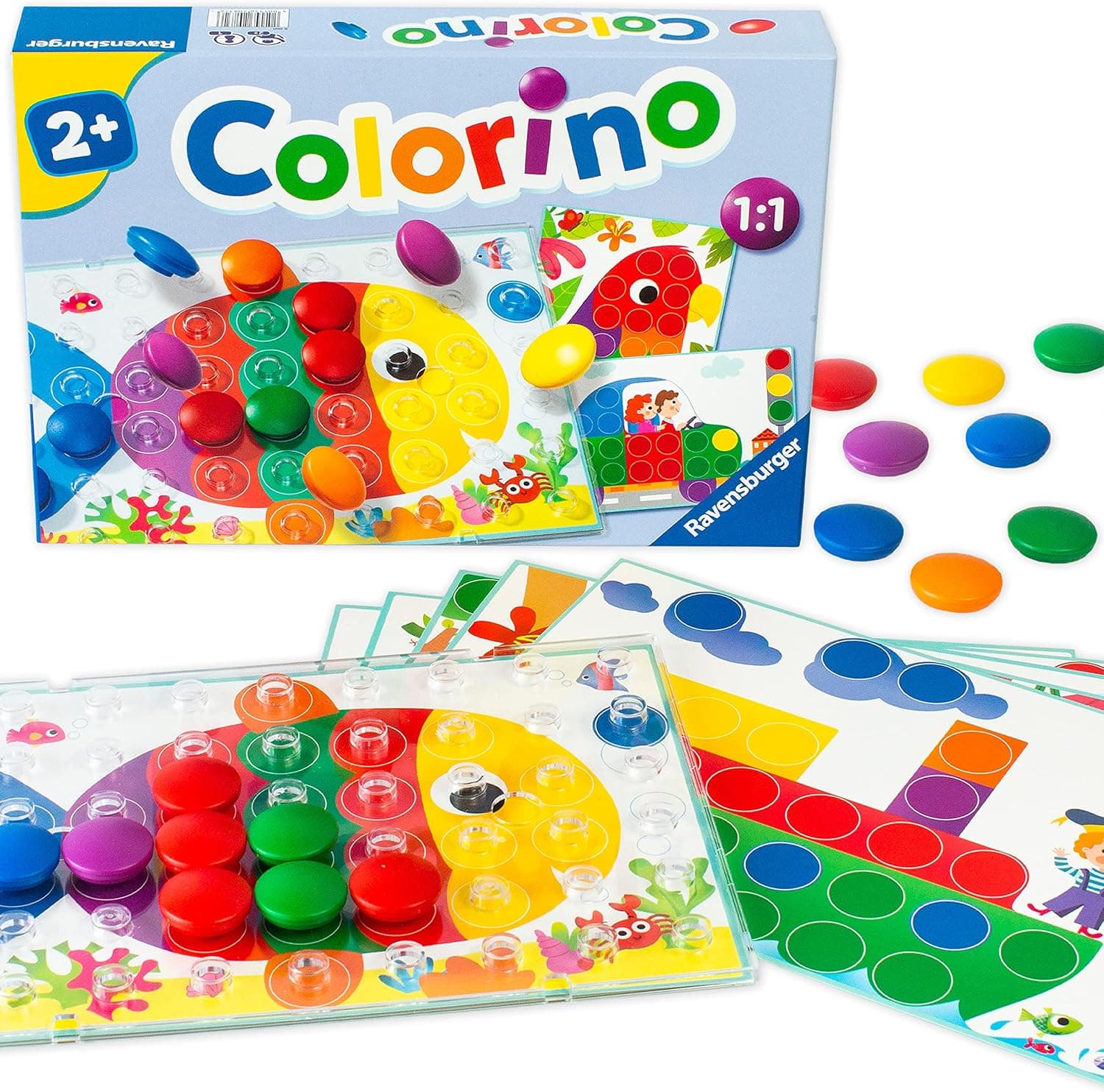 Ravensburger - Colorino My First Color Game, Gift Idea for Boys and Girls 2 anos, versão espanhola