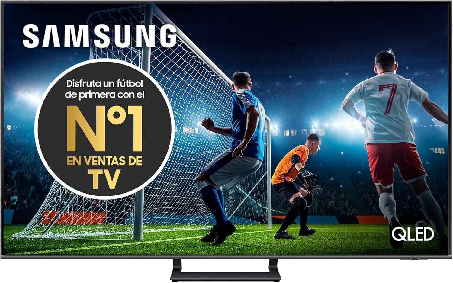 SAMSUNG TV QLED 4K 2024 55Q77D Smart TV de 55" com mais de 1.000 milhões de cores, a melhor Smart TV, joga 120 Hz em 4K e ouve todos os altifalantes com Q-Symphony 