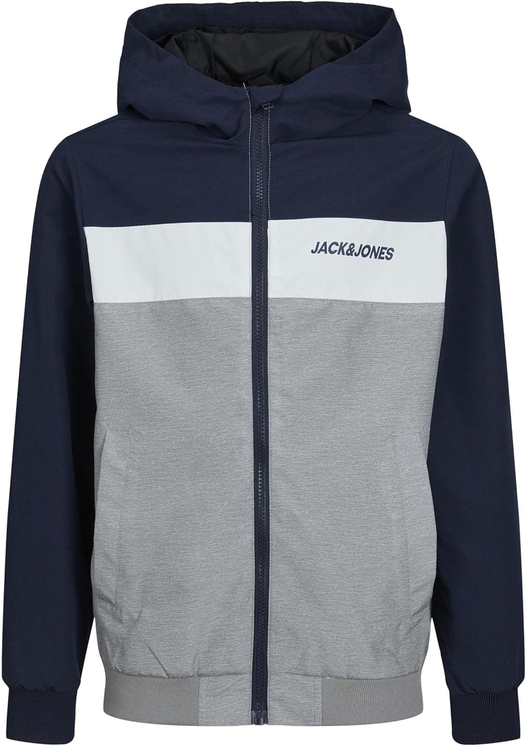 JACK & JONES Jjerush Blocking Hood Bomber Casaco para criança
