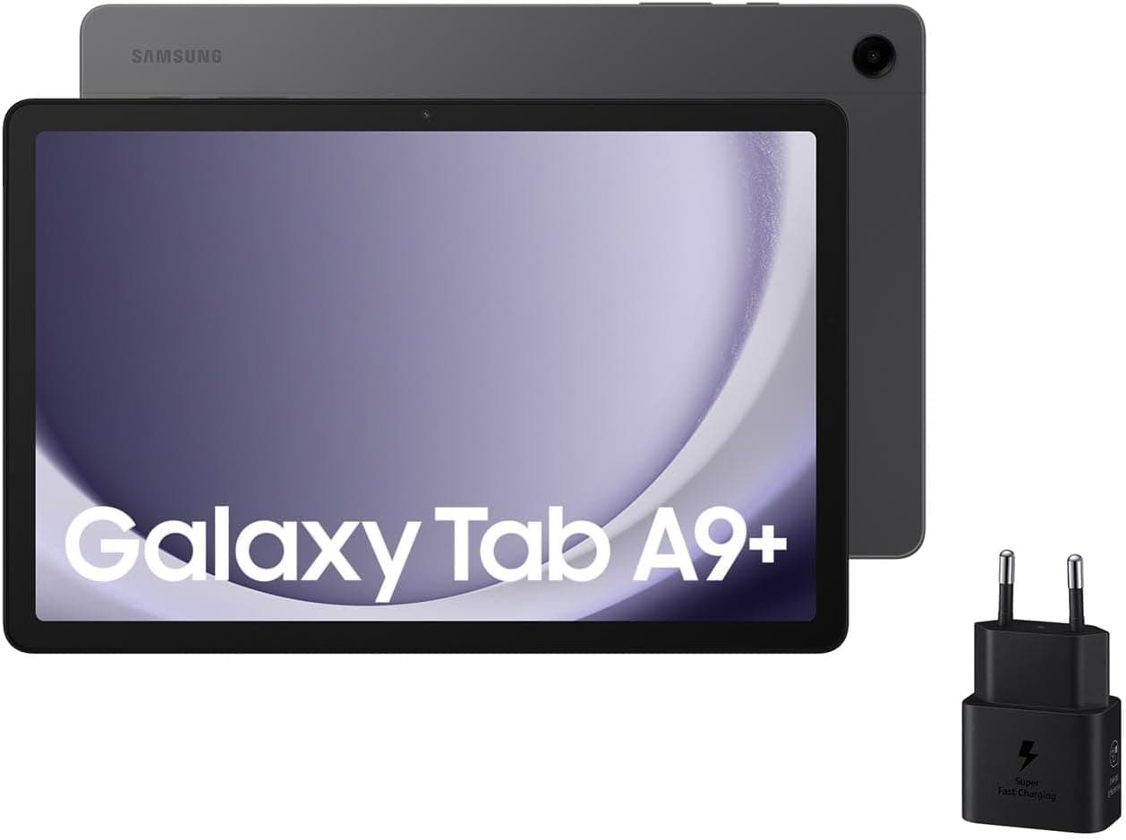 Samsung Galaxy Tab A9 Tablet Android, 5G, armazenamento de 128 GB, ecrã de 11", som 3D, cinzento (versão espanhola)