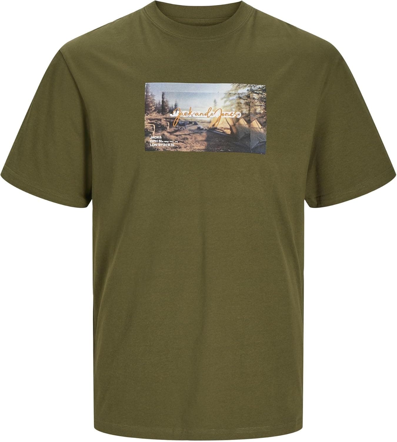 JACK & JONES Jcooutdoor tee SS Crew Neck Sn t-shirt para homem