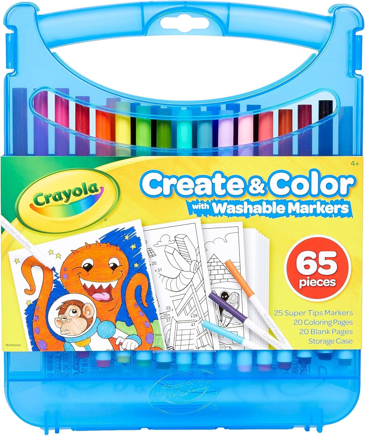 CRAYOLA Supertips - Set mala marcadores laváveis super ponta 65 peças