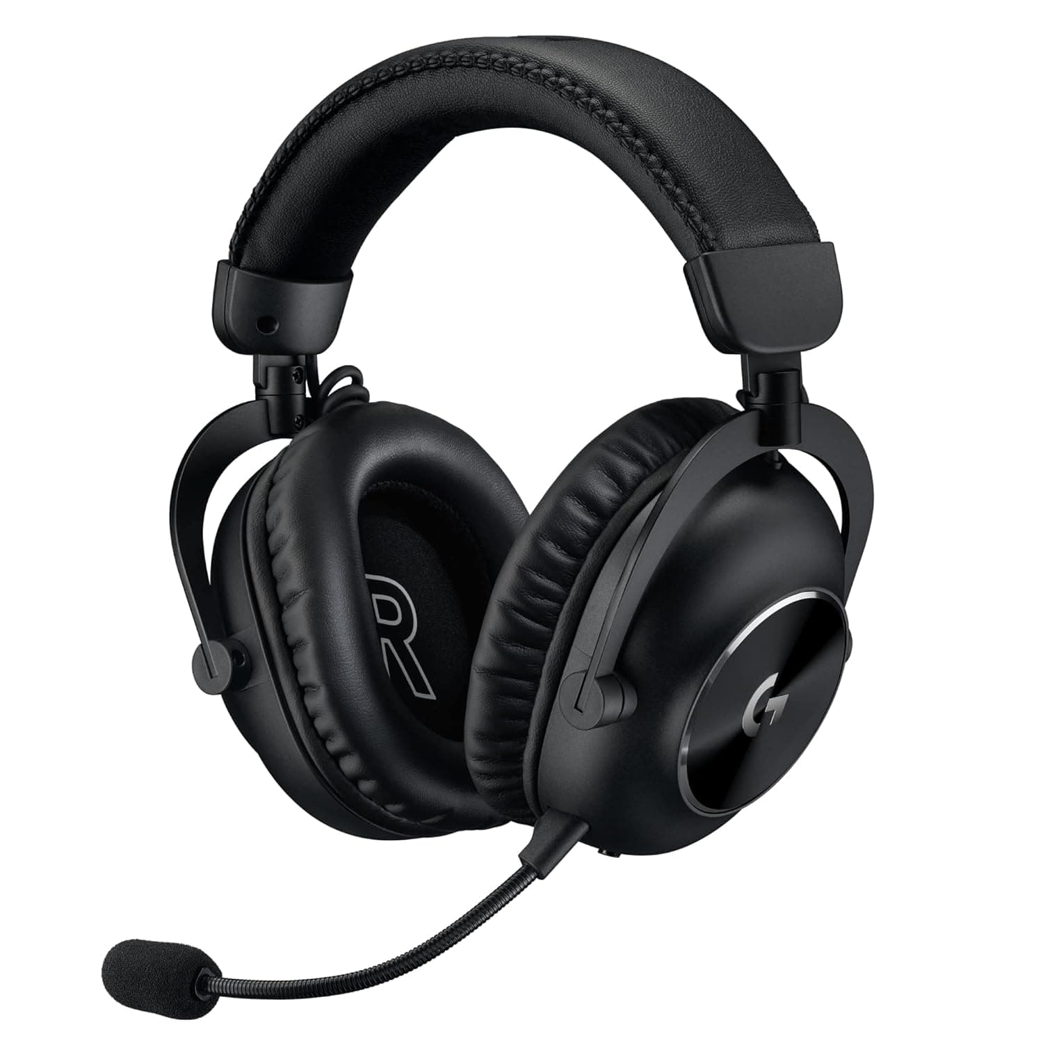 Logitech G PRO X 2 LIGHTSPEED Auriculares sem fios, microfone braço desmontável, transdutores de grafeno de 50 mm, DTS: X 2,0 - 7,1 surround, Bluetooth/USB/3,5 mm, preto